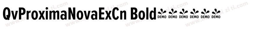 QvProximaNovaExCn Bold字体转换